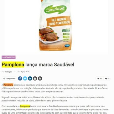 Pamplona lança marca Saudável – Newtrade