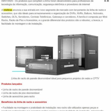 Intelbras inova com lançamento de racks e acessórios – Mundo Digital