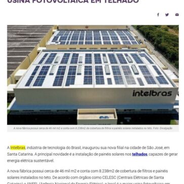 Empresa brasileira inaugura maior usina fotovoltaica em telhado – Recicla Sampa
