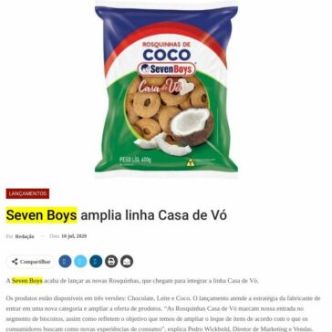 Seven Boys amplia linha Casa de Vó – Distribuição