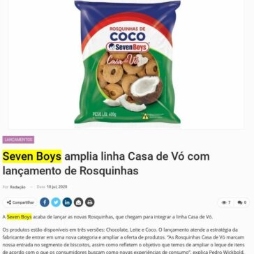 Seven Boys amplia linha Casa de Vó com lançamento de Rosquinhas – Newtrade