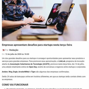Empresas apresentam desafios para startups nesta terça-feira – Economia SC