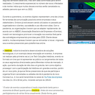 Empresas se reinventam em tempos de pandemia realizando eventos online – Broadcast