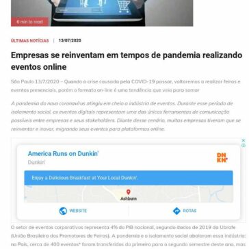 Empresas se reinventam em tempos de pandemia realizando eventos online – Estado do Paraná