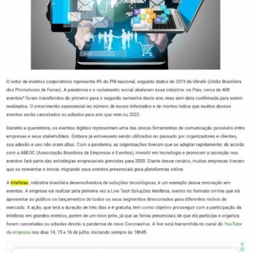 Empresas se reinventam em tempos de pandemia realizando eventos online – Overbr
