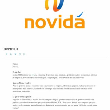 A Novidá quer aumentar a eficiência de equipes operacionais com gestão em tempo real – Projeto Draft