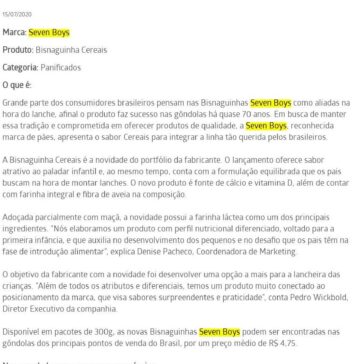 Bisnaguinha Seven Boys ganha versão inédita de cereais – Mundo do Marketing