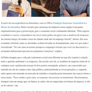 Preservação ambiental: ‘a verdadeira transformação é colaborativa’ – Isabella Barros Martins