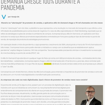 Contratação de promotores sob demanda cresce 100% durante a pandemia – Varejo S.A