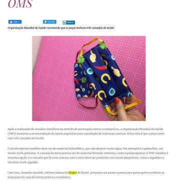 Aprenda a produzir máscaras de proteção com as novas regras da OMS – Carol Meyer