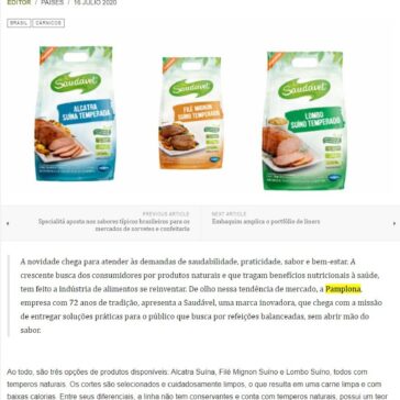 Pamplona apresenta marca Saudável com produtos inovadores – Food News Latam