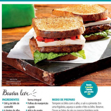 Bauru leve – Ana Maria Receitas (Revista Ana Maria)