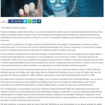 Aceleração do fluxo do processo de inovação durante pandemias ou situações emergenciais: o que está sendo feito e qual a colaboração da Propriedade…  – StarTupi