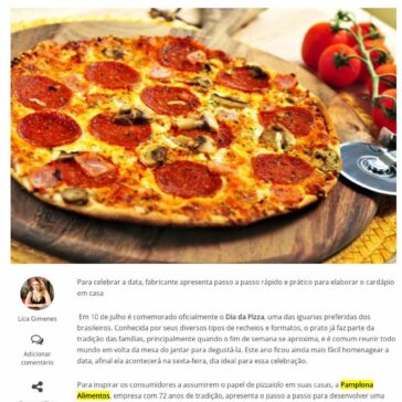 Dia da Pizza: Pamplona ensina versão de frigideira com Pepperoni – Portal Referência Business