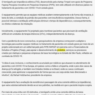 Tecnologia brasileira é usada em diversos países no tratamento de pacientes com COVID-19 – ABM Brasi