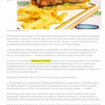 1° Sanduba Week começa nesta terça-feira em Joinville – AGÊNCIA BR