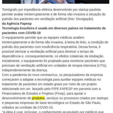 Tecnologia brasileira é usada em diversos países no tratamento de pacientes com COVID-19 – Central de Notícias