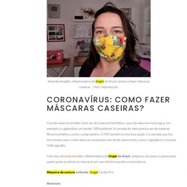 Aprenda a fazer uma máscara com as novas regras da OMS – [Blog da Solange Pereira] – Moldes Costura