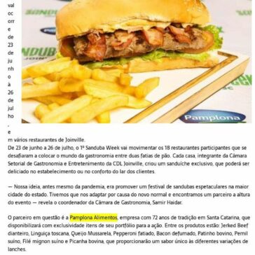 1° Sanduba Week começa nesta terça-feira em Joinville – Jornal Floripa