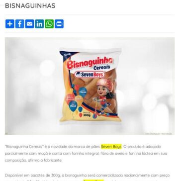 Seven Boys dá novo sabor à linha de bisnaguinhas – ABIMAPI
