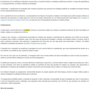 Tecnologia brasileira é usada em vários países no tratamento de pacientes com COVID-19 – Casa Civil