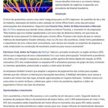 COVID-19: como os provedores de internet regionais estão lidando com a pandemia – Ti Bahia