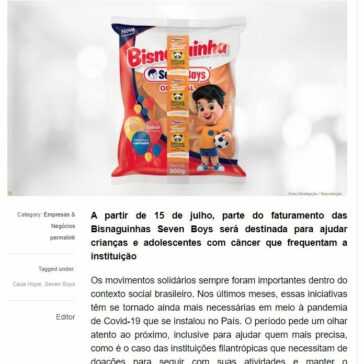 Seven Boys apoia Casa Hope com a venda de Bisnaguinhas – Food Innovation