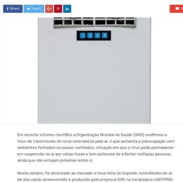 Empresa brasileira desenvolve esterilizador capaz de eliminar coronavírus do ar – Saúde Digital News