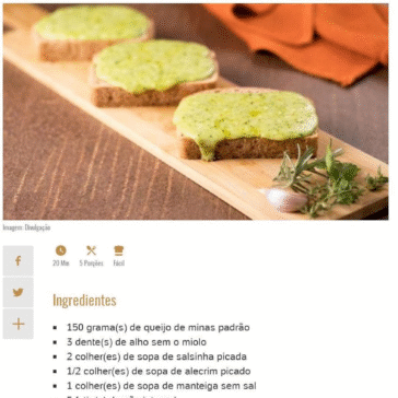 Pão de alho com queijo e ervas – Nossa – UOL