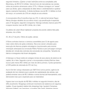 Balanços das blue chips trazem efeitos da Covid: Vírus no Brasil – UOL