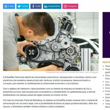 Schaeffler tem portal de marketing com Venturus – Baguete