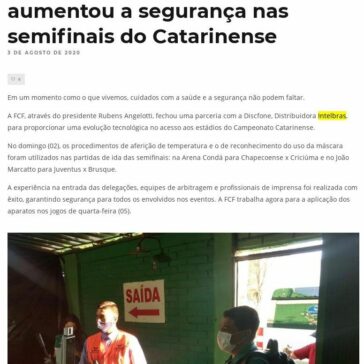 Procedimento tecnológico aumentou a segurança nas semifinais do Catarinense – Fcf