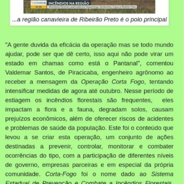 FUNDAÇÃO FLORESTAL PEDE APOIO DO MOVIMENTO ECOLÓGICO E DE CIDADANIA TAMBÉM DA POPULAÇÃO PARA AMPLIAR A OPERAÇÃO CORTA FOGO AGORA – Folha Verde News