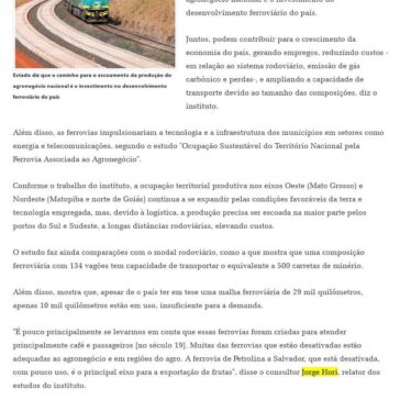 Estudo indica união da ferrovia com o agro para desenvolver o país – Diário de Cuiabá