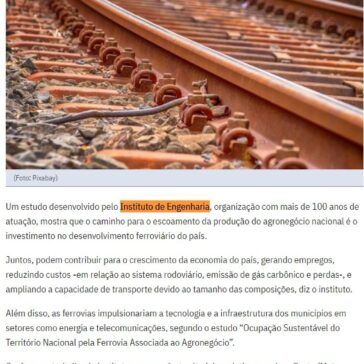Estudo indica união da ferrovia com o agronegócio para desenvolver o país – Jornal do Tocantins (On-line)