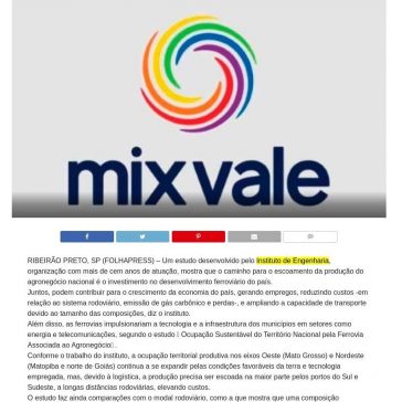 Estudo indica união da ferrovia com o agronegócio para desenvolver o país – Mix Vale