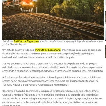 Estudo indica união da ferrovia com o agronegócio para desenvolver o país – Revista Ferroviária