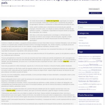 Estudo indica união da ferrovia com o agronegócio para desenvolver o país – ABIFER