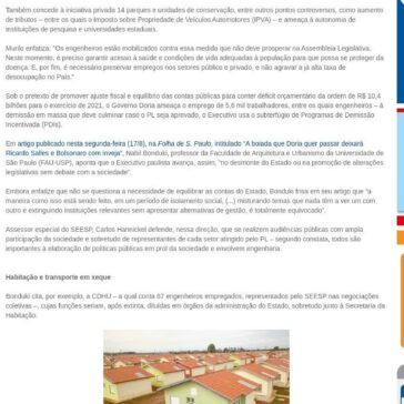 Barrar o PL que extingue empresas e instituições estaduais em meio à pandemia – SEESP