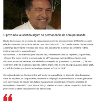 VLT e o MPF – Poconé On