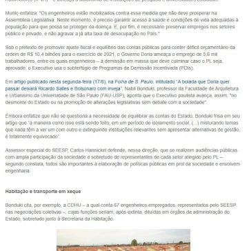 Barrar o PL que extingue empresas e instituições estaduais em meio à pandemia – SEESP