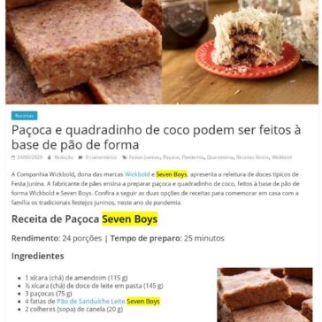Paçoca e quadradinho de coco podem ser feitos à base de pão de forma – Comida de Sampa