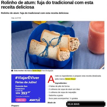 Rolinho de atum: fuja do tradicional com esta receita deliciosa – Ana Maria (UOL)