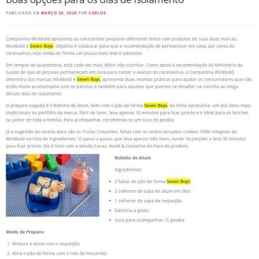 Quarentena na cozinha: receitas práticas podem ser boas opções para os dias de isolamento – Dicas Mulher