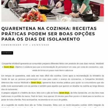 Quarentena na cozinha: receitas práticas podem ser boas opções para os dias de isolamento – Comunidade Vip