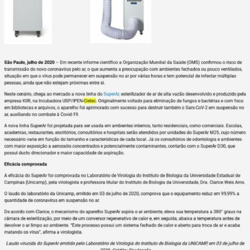 Esterilizador capaz de eliminar coronavírus do ar – WebArCondicionado