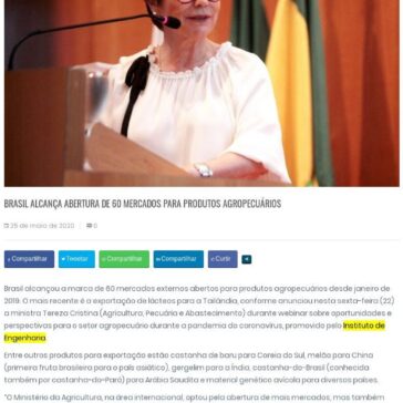 Brasil alcança abertura de 60 mercados para produtos agropecuários – Suino.com