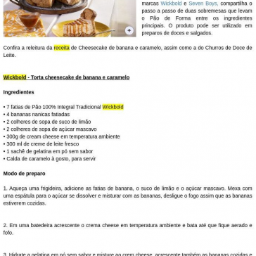 Wickbold ensina receitas de sobremesas com pão de forma – Arroz de Fyesta