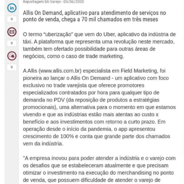 Promotor de vendas sob demanda ganha força durante a pandemia – SA Varejo