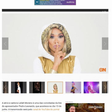 Leilah Moreno é convidada da live de Pedro Leonardo – A Cidade On